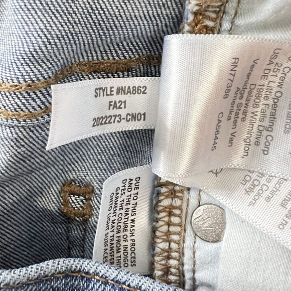 Madewell Jeans 27 Skinny 9" Mid Rise Denim Button Fly Pockets Medium Wash New - Picture 12 of 14